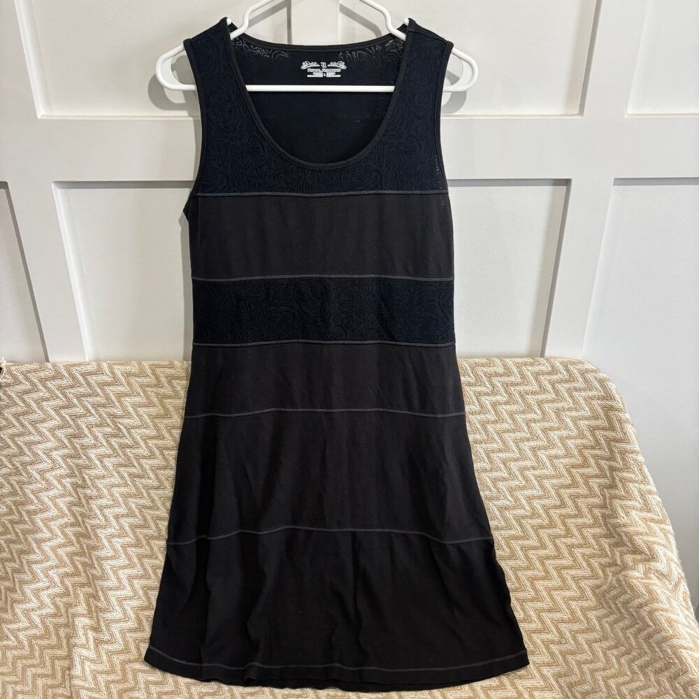 Royal Robbins Breeze Thru Tank Dress Black Linen Blend